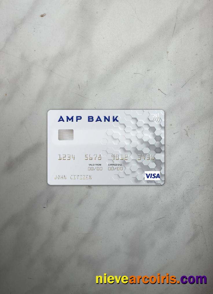 Australia AMP Bank visa card photolook